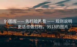 99图库—— 先核验再看 —— 规则说明 —— 更适合做归档，9918的图片